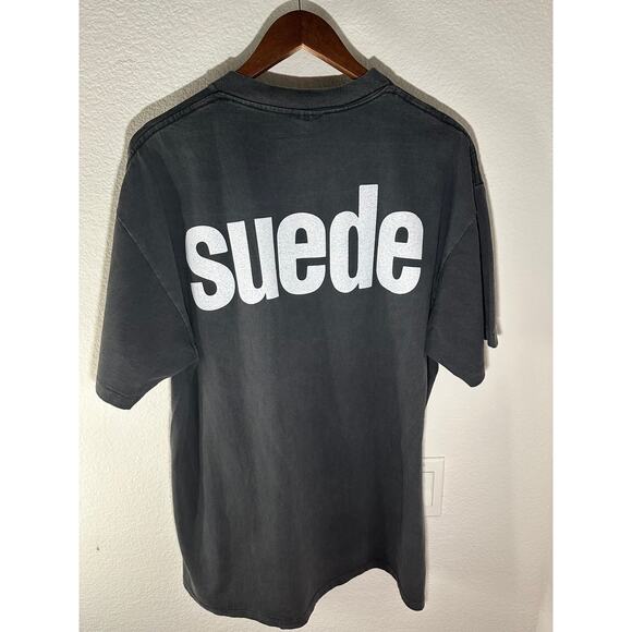 Suede "So Young" 1993 Vintage T-shirt Reprint Tultex Tag Single Stitch - Picture 2 of 5